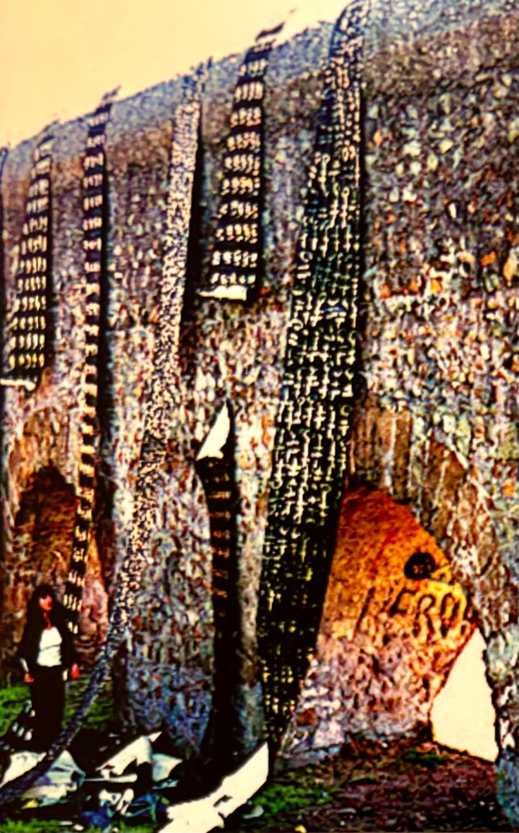 Immagine che contiene arte, dipinto, aria aperta, pietra Descrizione generata automaticamente