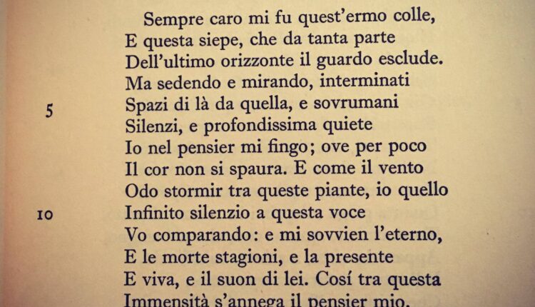 Infinito- Leopardi
