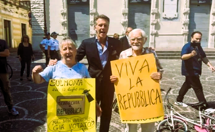 Emanuele Filiberto di Savoia a Sulmona