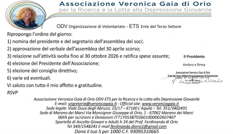 L'ASSOCIAZIONE VERONICA GAIA DI ORIO